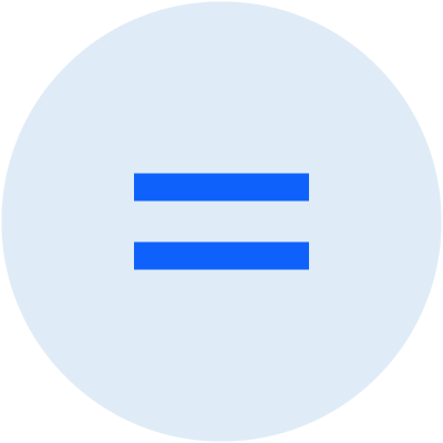 Símbolo de igualdad para conversión de Solana a ARS.